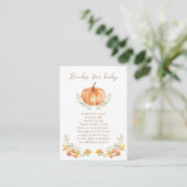 Boho Pumpkin Fall Foliage | Kinderbücher Begleitkarte (Stehend Vorderseite)