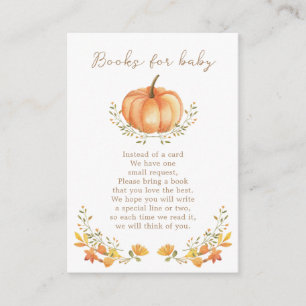 Boho Pumpkin Fall Foliage Kinderbücher Begleitkarte