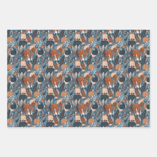 Boho Pumpkin Fall Geschenkpapier Set (Vorderseite 3)
