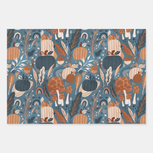 Boho Pumpkin Fall Geschenkpapier Set (Vorderseite 2)