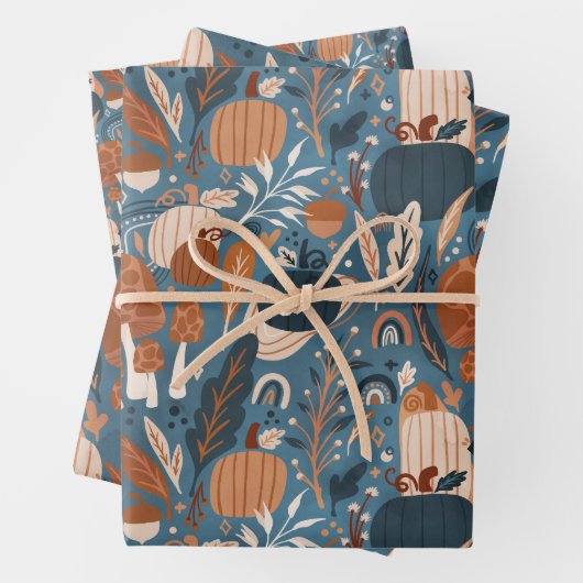 Boho Pumpkin Fall Geschenkpapier Set (Beispiel)