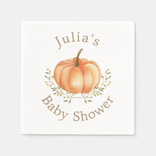 Boho Pumpkin Fall Herbst Blätterdusche Serviette