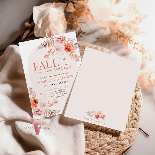 BOHO Pumpkin Fall in Liebe Bridal Dusche Einladung