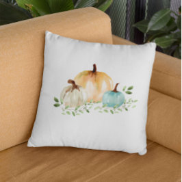 Boho Pumpkin Fall Watercolor Herbst Kissen