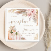 Boho Pumpkin Floral Fall Babydusche Napkins Serviette