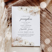 Boho Pumpkin Floral Gender Neutral Baby Dusche Einladung