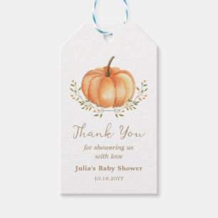 Boho Pumpkin Herbst Blätter Danke für Ihre Unterst Geschenkanhänger