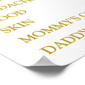 Boho Pumpkin Pampas Grass He or She Gender Reveal Poster (Ecke)