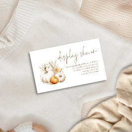 Boho Pumpkins Script Display Baby Dusche Begleitkarte