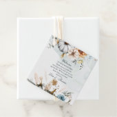 Boho Pumpkins und Fall Wildblumen Hochzeit Geschenkanhänger (Beispiel)