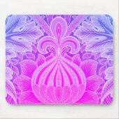 Boho Purple Blue Flower William Morris Mousepad (Vorne)