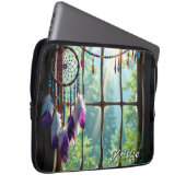Boho Purple Dreamcatcher in Window Personalized Laptopschutzhülle (Vorne Rechts)