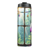 Boho Purple Dreamcatcher in Window Thermosbecher (Vorderseite)