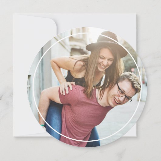 Boho QR Code Rustic Wood Unique Bridal Shower Save The Date (Rückseite)