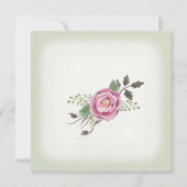 BOHO quadratische Einladung (Rückseite)