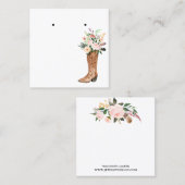 Boho Quadratische Visitenkarte (Vorne/Hinten)