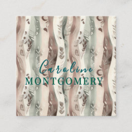 Boho  quadratische visitenkarte