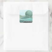 Boho Quadratischer Aufkleber (Tasche)