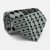 Boho Quilt Aquamarin Krawatte (Gerollt)