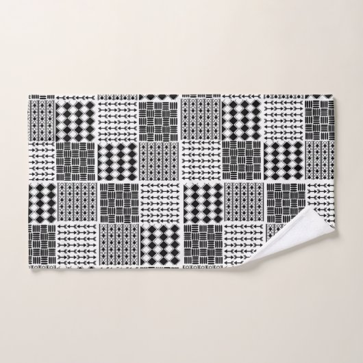 Boho Quilt Badhandtuch Set (Handtuch)