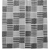 Boho Quilt Duschvorhang (Vorderseite)