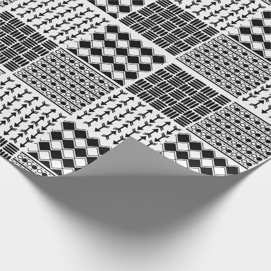 Boho Quilt Geschenkpapier (Ecke)