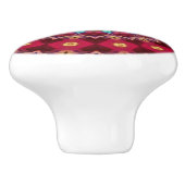 Boho Quilt Keramik Knob Keramikknauf (Seitenansicht)