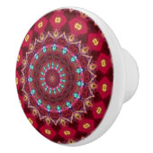 Boho Quilt Keramik Knob Keramikknauf (Rechts)