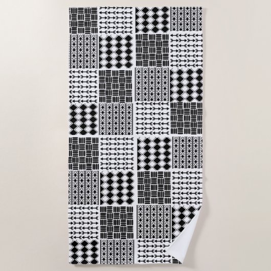 Boho Quilt Strandtuch (Vorderseite)