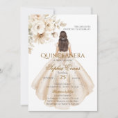 Boho Quinceanera Einladung (Vorderseite)