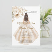 Boho Quinceanera Einladung (Stehend Vorderseite)