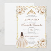 Boho Quinceanera Einladung (Vorne/Hinten)