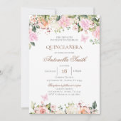 Boho Quinceanera Einladung (Vorderseite)