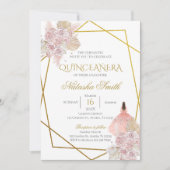Boho Quinceanera Einladung (Vorderseite)