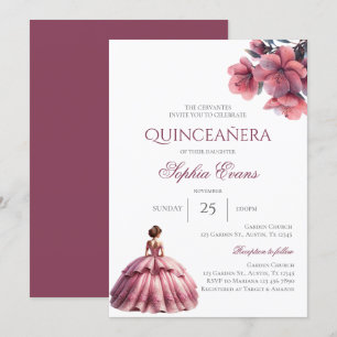 Boho Quinceanera Einladung