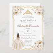 Boho Quinceanera Invitation Einladung (Vorne/Hinten)