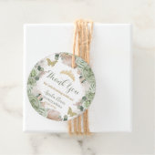 Boho Quinceañera Sage Green Floral Pampas Grass Geschenkanhänger (Beispiel)