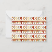 Boho Rabbit Navajo Kinderdusche Kinderbetreuung Mitteilungskarte (Rückseite)