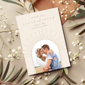 Boho Radiant Arch Foto Wedding Save The Date