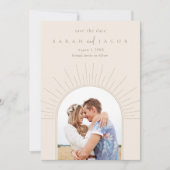 Boho Radiant Arch Foto Wedding Save The Date (Vorderseite)