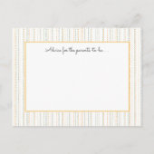 Boho Rain Baby Duschberatungskarten Hinweiskarte (Rückseite)