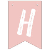 Boho Rainbow 1. Geburtstag Party Pink Girl Wimpelkette (Zweite Fahne)