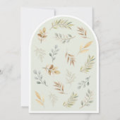 Boho Rainbow and Blume Kinderdusche Einladung (Rückseite)