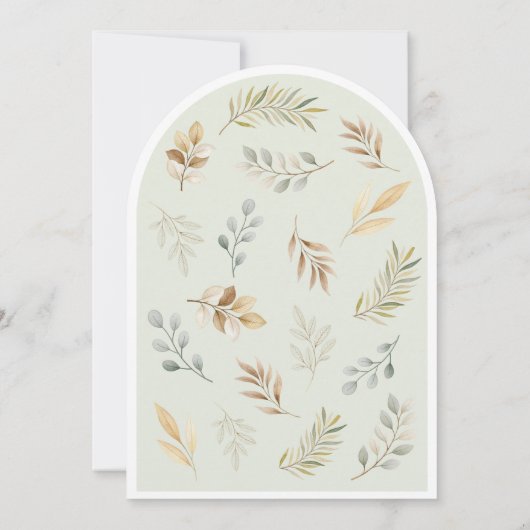 Boho Rainbow and Blume Kinderdusche Einladung (Rückseite)