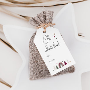 Boho Rainbow and Hearts Ch Oh, was Spaß zu und von Geschenkanhänger