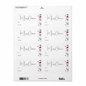 Boho Rainbow and Hearts Merry Christmas Gift (Vorne)