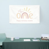 Boho Rainbow and Sunshine 1. Geburtstag Banner (Messeveranstaltung)