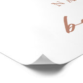 Boho Rainbow Arch & Animals Baby Dusche Willkommen Poster (Ecke)