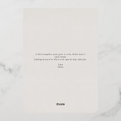 Boho Rainbow Arch Earthy Blush Girl Folieneinladung (Rückseite)