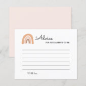 Boho Rainbow Baby Advice für die Eltern (Vorne/Hinten)